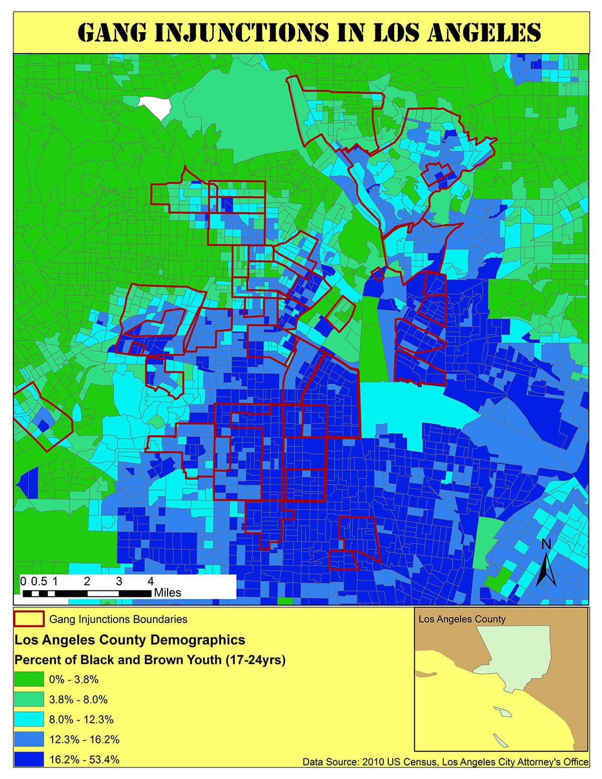 34 Los Angeles Gangs Map Maps Database Source - Vrogue