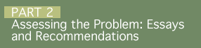 Part 2: Assessing the Problem: Essays and Recommendations