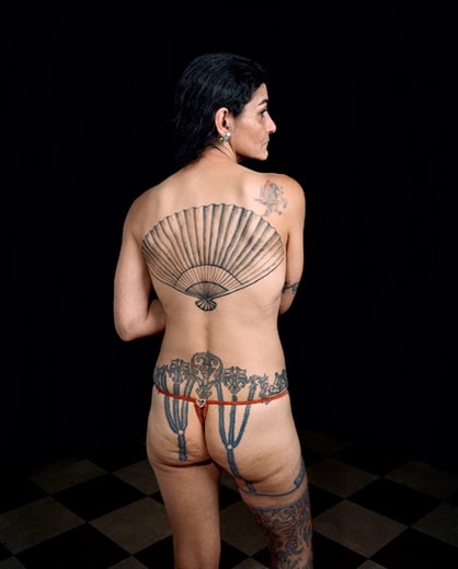 Lina Bertucci Deborah, 45, Assembler in Machine Shop From the series Women in the Tattoo Subculture Photograph, 2007
